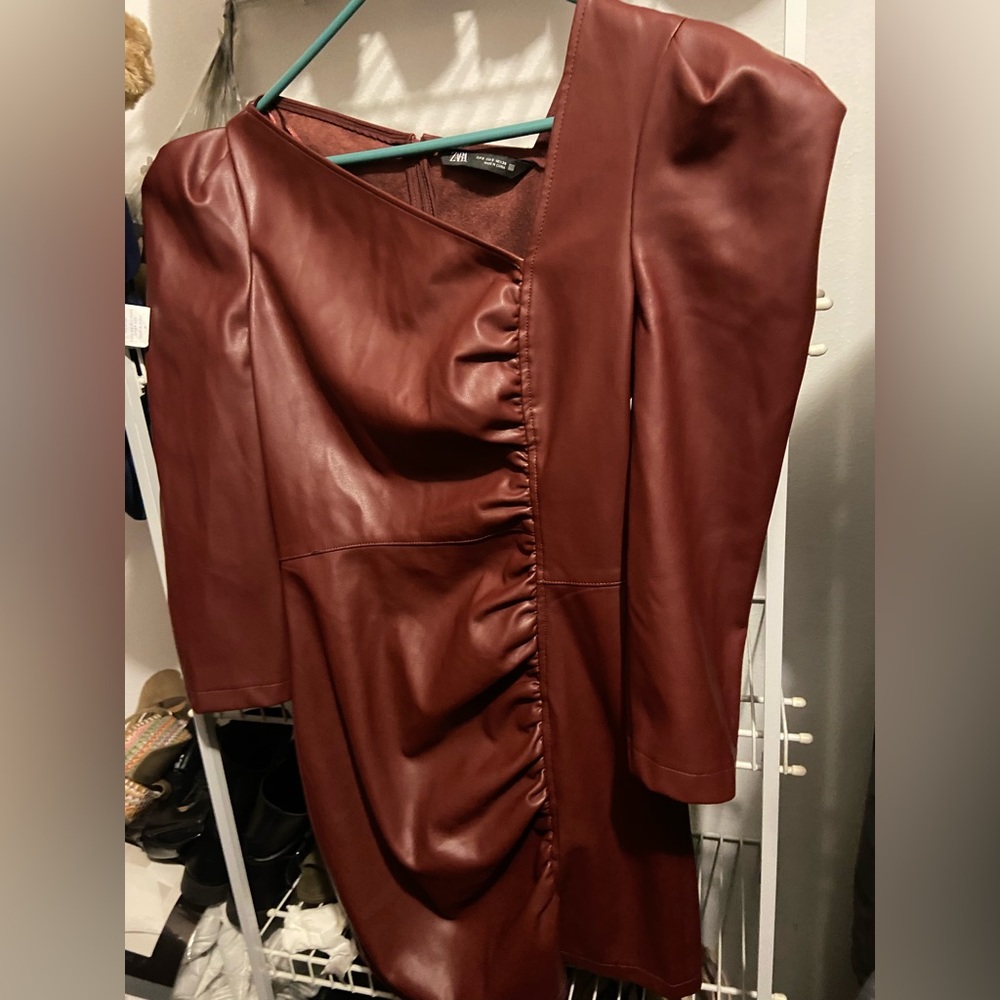 Dress that looks like leather